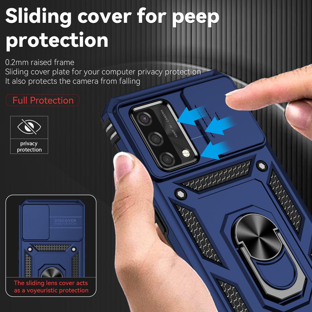 Ring Stand Cover For OPPO A74 4G Armor Anti-fall Coque Camera Protection Phone Case For Oppo A74 4g Funda Oppo A74 Bumper