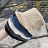 UV Protection Roll Rim Fisherman Hat Sunscreen Japanese Style Bucket Cap Flax Sun Hat  Outdoor