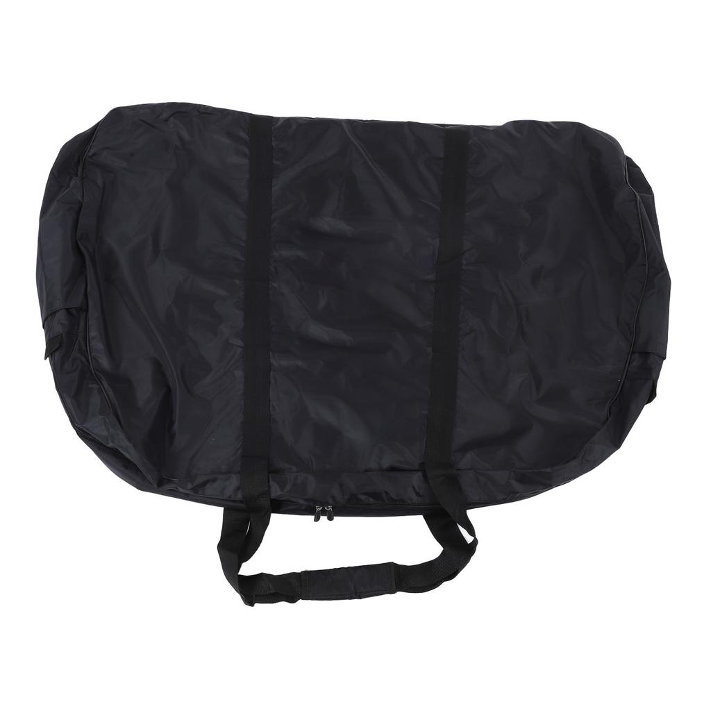 Bicycle Wheel Bag Black Nylon Thicken Portable Wheel Package Bag with Fork Protection Frame for Road Mountain Bicycles