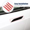 Soft Carbon Fiber Exterior Door Handle Trim Sticker For Tesla Model S +