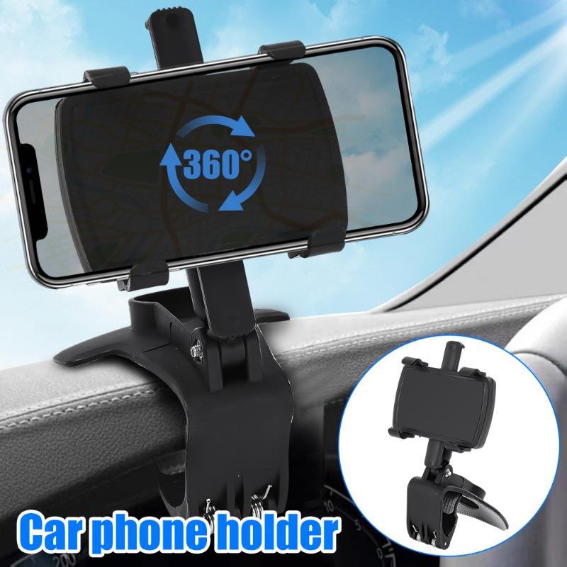 360-Grad-Drehbarer Handyhalter Auto-Rückspiegel-Stabilisierungsvorrichtung GPS-Navigationshalterung Autozubehör