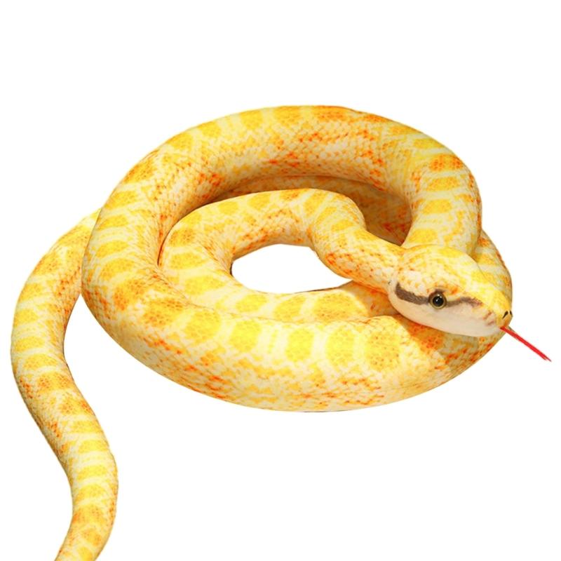 100cm Realistic Snake Stuffed Animal Toy For Home Decors and Educational Purposes Novelty Prank Plush Snake Dolls