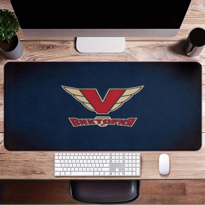 Victory Motorcycle Large Gaming Mouse Pad with Stitched Edges Non-Slip Rubber Base Waterproof Desk Mat for Office and Home