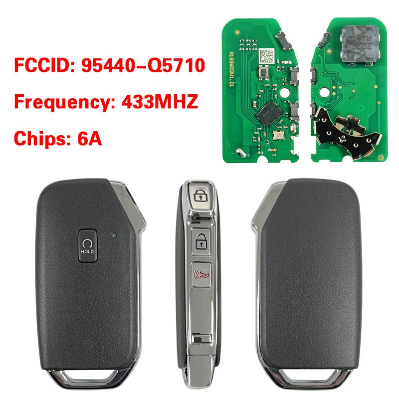 PN 95440-Q5410 Q5000 Q5010 Q5200 Q5400 Q5510 Q5700 Q5710 Q7000 Q5900 Q6000 For KIA Seltos Smart Car Key Remote 433MHz 6A Chip
