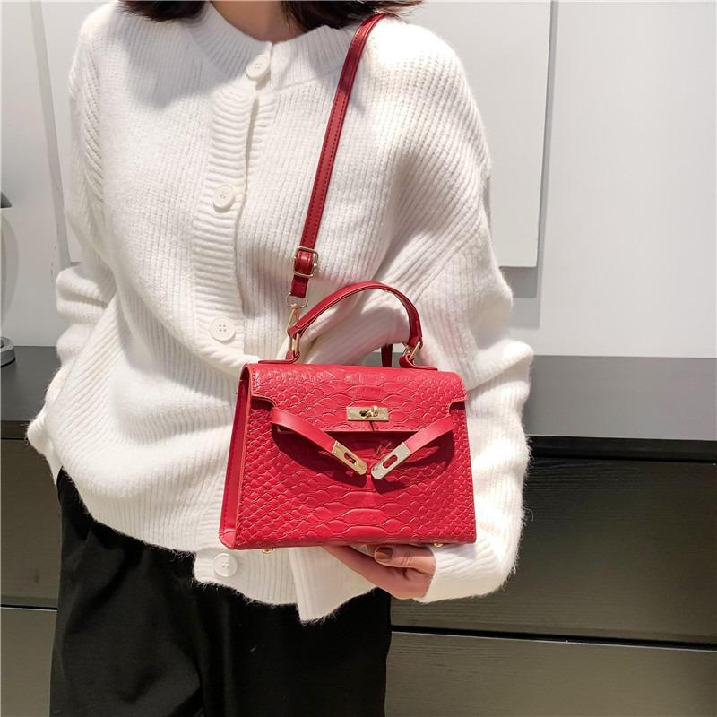 Tendință populară geantă de mână de modă toamnă nouă modă un umăr simplă mesager navetistă geantă pătrată mică