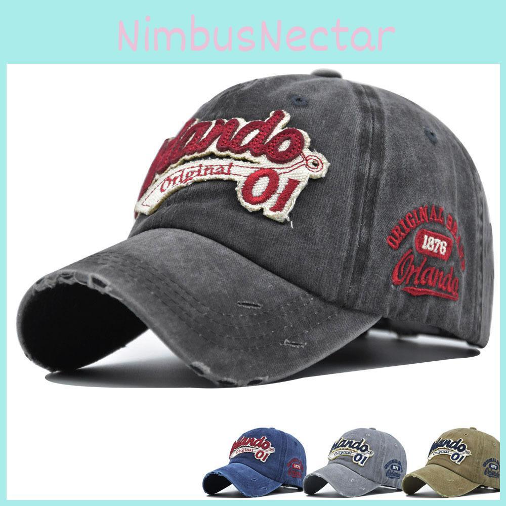 Cap 3d Duck Embroidered Alphabet Baseball Cap Vintage Unisex Cotton Hat Shade