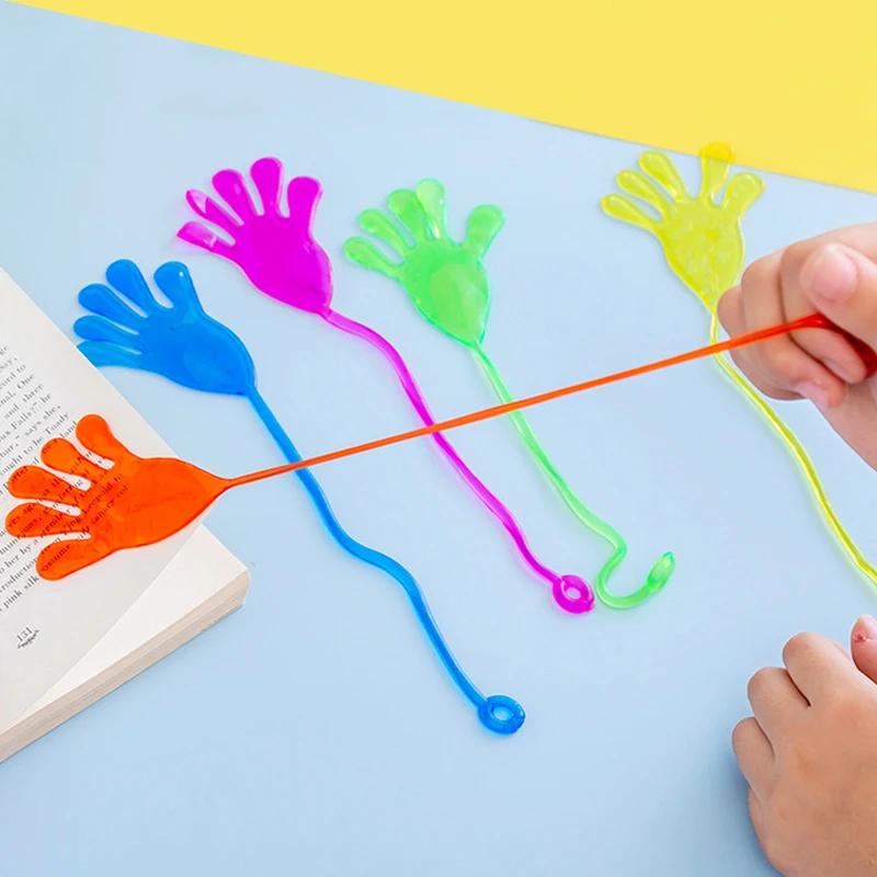 Bambini 5-50 Pezzi Divertenti Mani Appiccicose Giocattolo Palmo Elastico Appiccicoso Morbido Schiaffo Palmo Giocattolo Interattivo Genitore-Figlio Giocattolo per Feste Regalo per Bambini