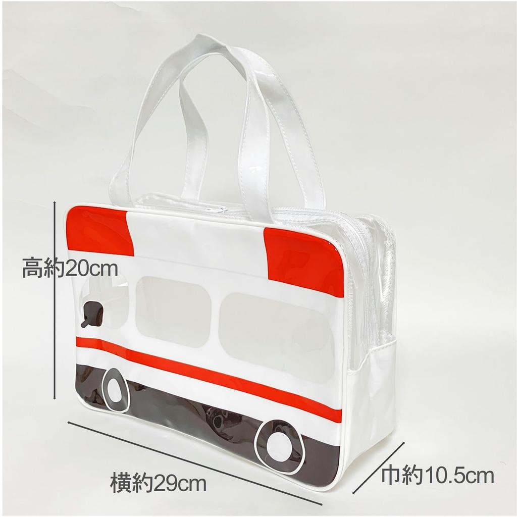Pool Strand Kindergarten Vinyltasche, Tasche, Pool, Strand, Kinder, transparent, wasserdicht, Kindergarten, Schule, Tasche, ki-184 (Feuerwehrauto)