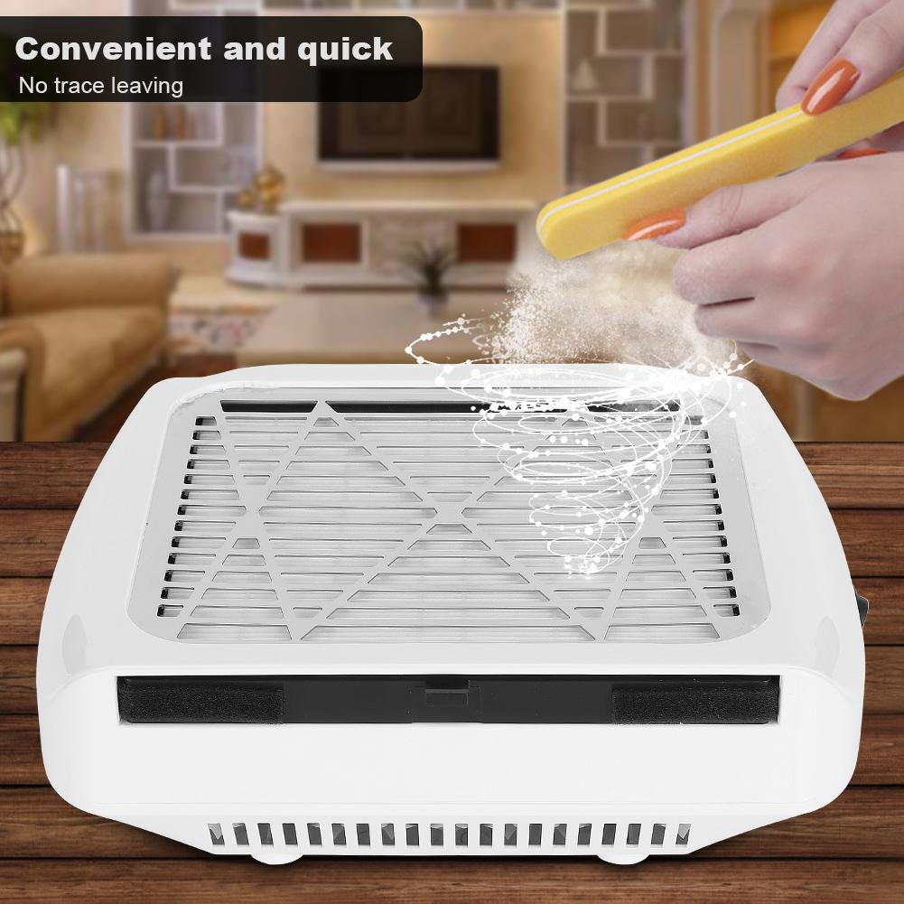 80W Nail Dust Collector Nail Dust Suction Fan Nail Vacuum Cleaner with Filter Nail Art Cleaner