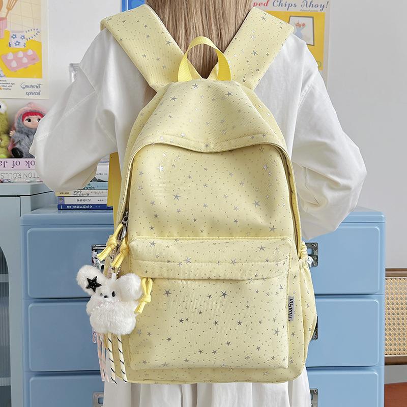 Schoolbag schoolbag female junior high school high school student star Korean version niche backpack Mori college student computer bag versatile