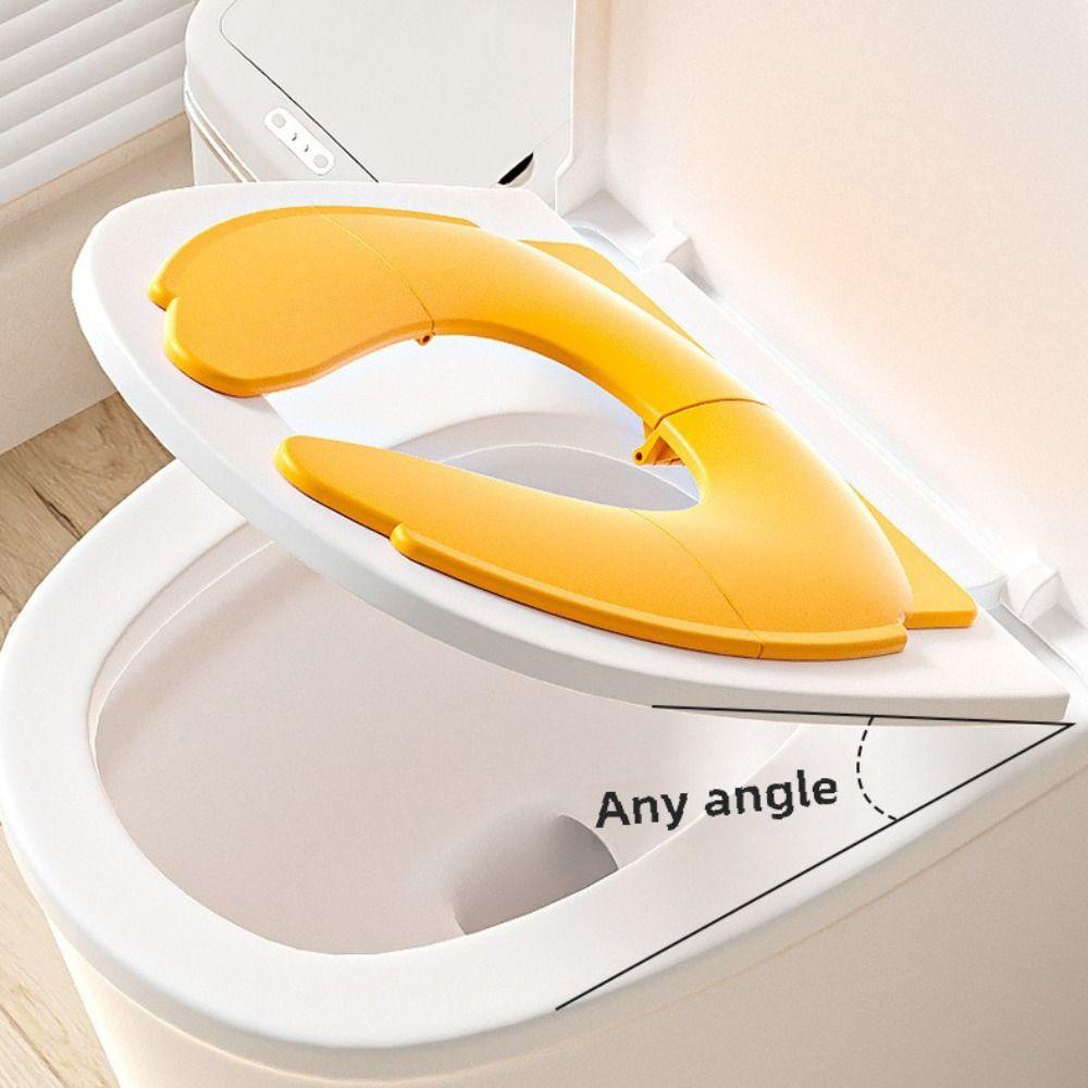 Einfarbiges Baby-Reise-Toilettensitz-Kissen faltbar für Kinder Urinalkissen für 0-7 Jahre