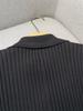 Elegant French-Style Short-Sleeve Knit Dress with Lapel & Waist Detailing, Summer 2024