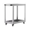 MISHIP Stainless Steel Tool Tool Wagon for 200kg Load 67cm Wide X 37cm Deep X 75cm with Swivel Casters and Brake Tool Dolly for Hair Salon Cart,