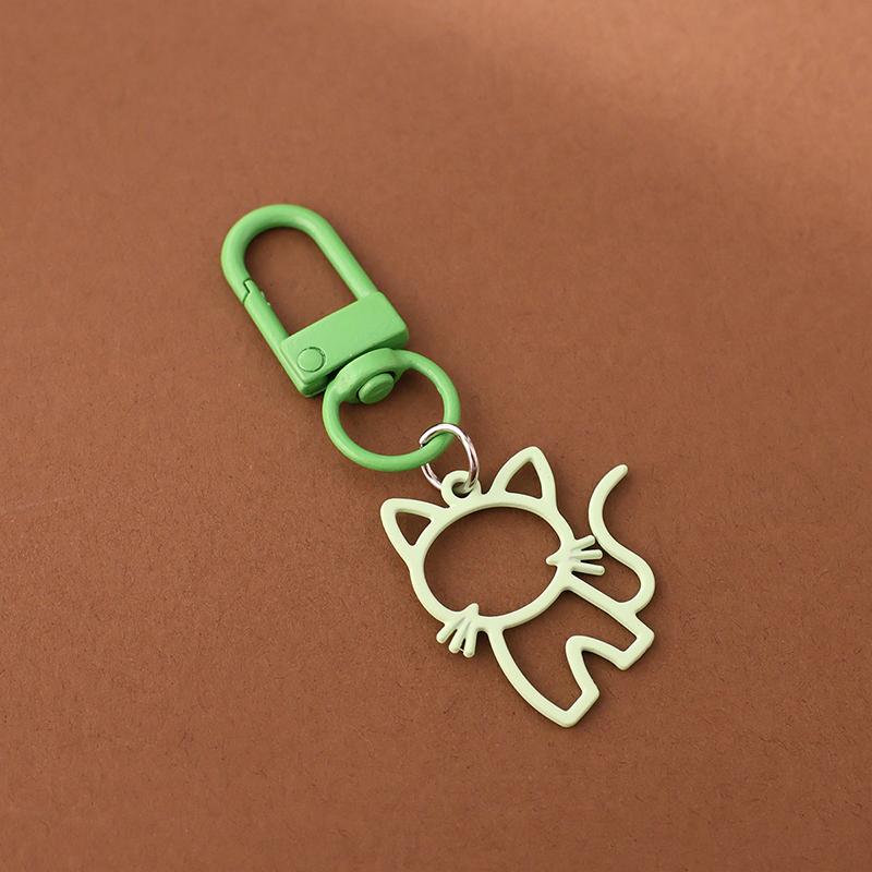 1PC Lobster Buckle Keychain Marker Alloy Creativity Cat Keychain Decoration DIY Gift Pendant Design Party