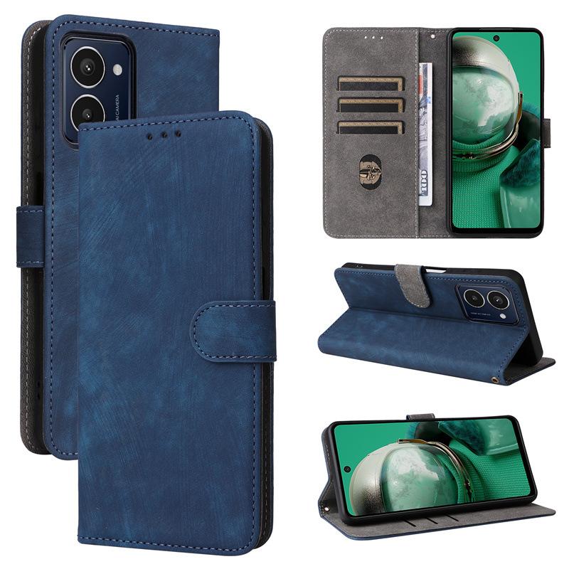 

Чехол-книжка совместима с HMD Pulse/HMD Pulse Pro/HMD Pulse+, защитный чехол для телефона из искусственной кожи с полной защитой [блокировка RFID] HMD Pulse/HMD Pulse Pro синий