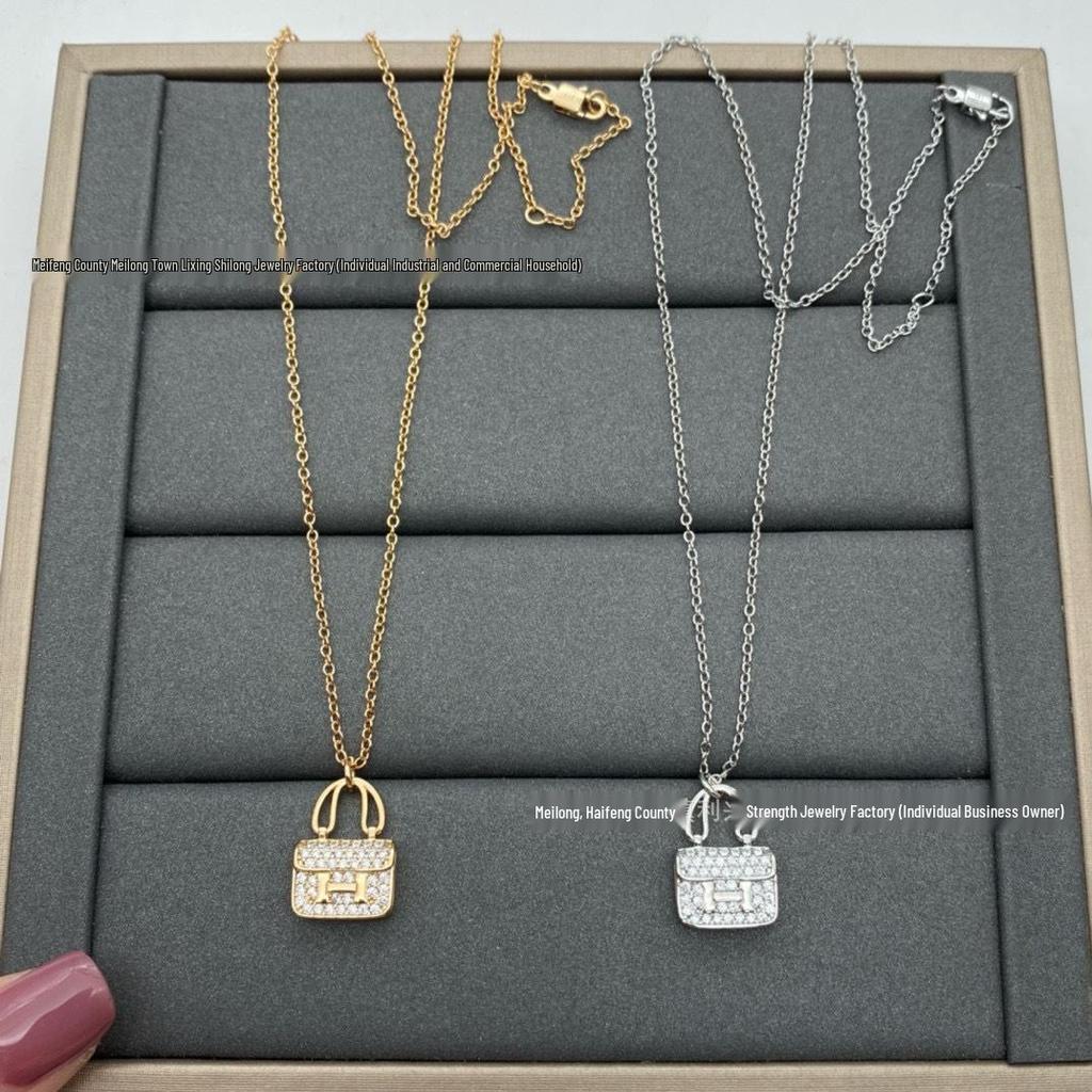 Seiko High-Quality Korean Style Diamond Clavicle Necklace Pendant