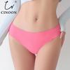Women's Sexy Scalloped-Edge Briefs Ice Silk Seamless Low-Rise Pure & Alluring Invisible Multi-Color Panties