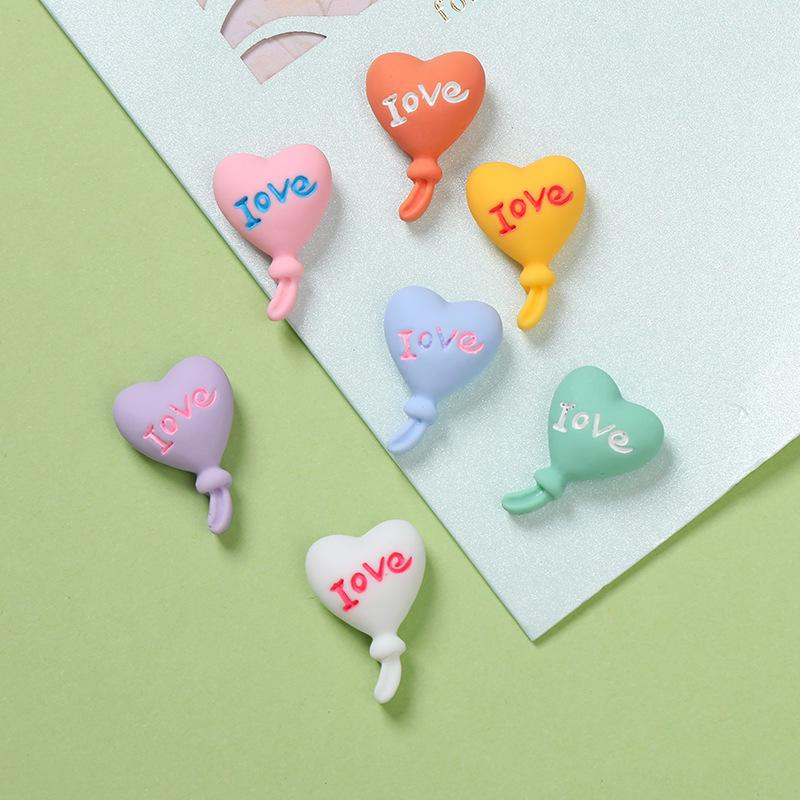 Heart-Shaped Colorful Balloon Charms: DIY Phone Case, Hair Clips, Crocs, Car & Cup Decor