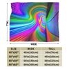 Wirbel Schwindel Muster Flanelldecke Winter Weich Langlebig Überwurfdecke für Mädchen Jungen Wohnzimmer Lustige Sofabettdecke