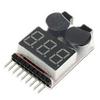 1-8S Battery Indicator with Low Voltage Alarm XB100 - Dual Function Electric Display & Buzzer