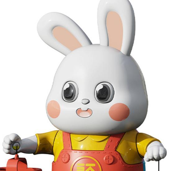 Electric Dancing Rabbit Toy with LED Light Music Toddlers Easter Bunny Walking Toy Boys Girls Tummy Time Interactive Crawling Animal Toy