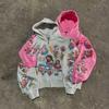 American Gothic Rock Letter Print Hoodie - Harajuku Loose Fit Sweatshirt for Couples