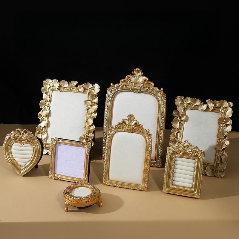 Originality Jewelry Display Rack Jeweler Retro Rings Show Shelf Necklace Jewellery Showcase Stand Bracelet Live Pictures Props