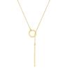 Korean Stainless Steel Geometric Round Clavicle Necklace - Fashionable Women's Accessory