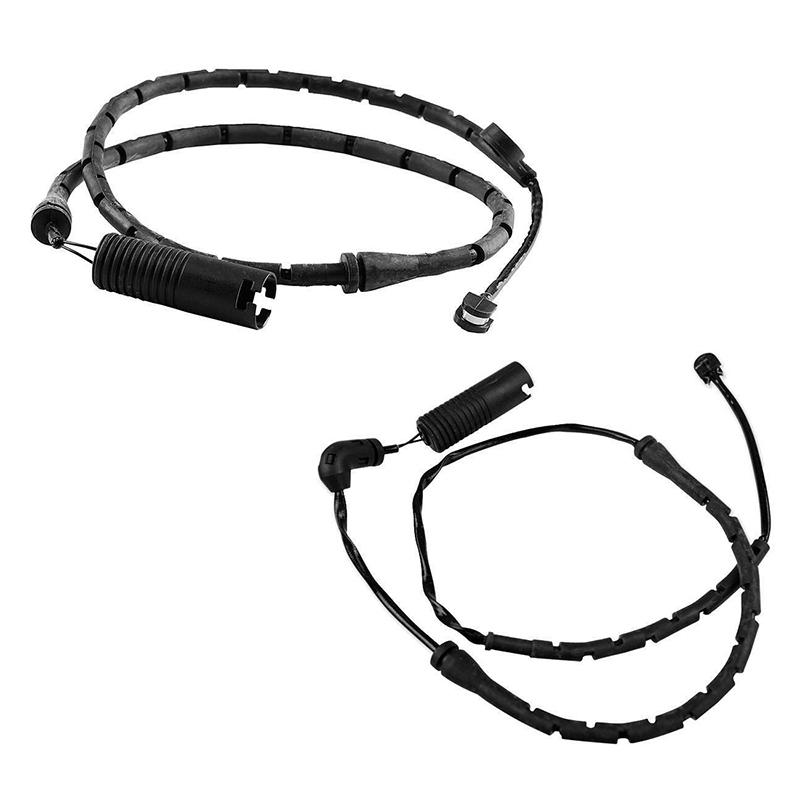 Durable-2Pcs Front+Rear Disc Brake Pad Wear Sensor 34351165579 For BMW E53 X5 34351165580