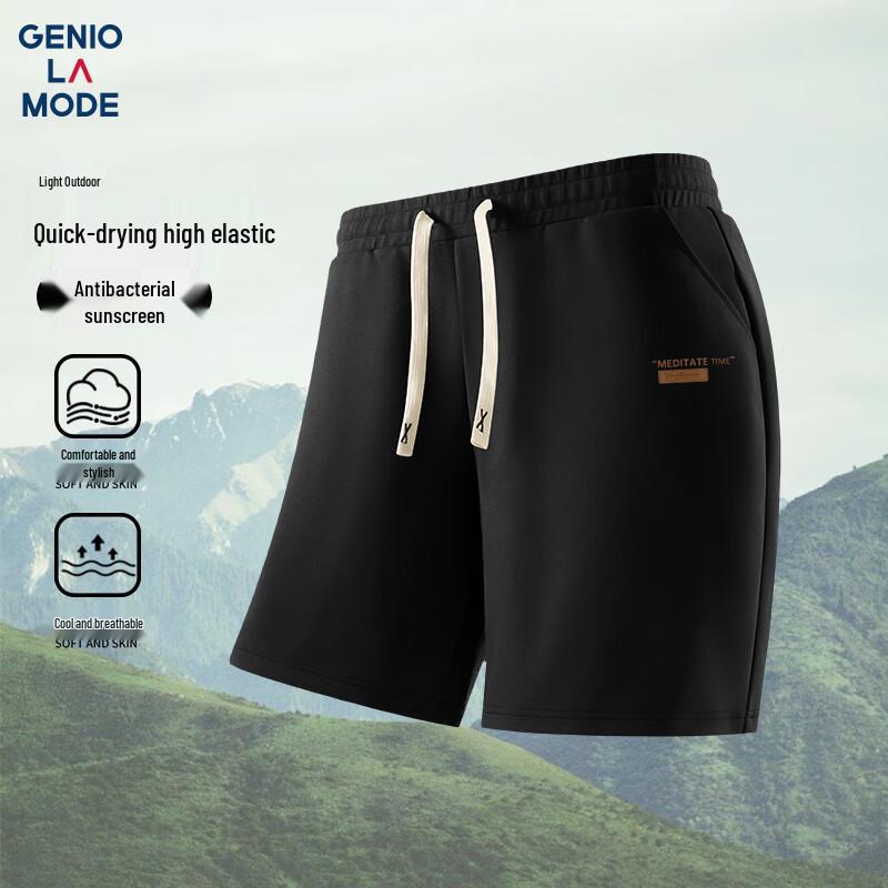 Мужские повседневные шорты GENIOLAMODE с принтом, быстросохнущие XL