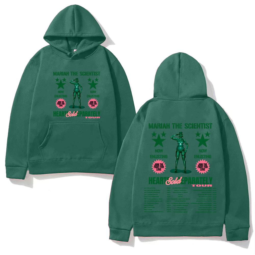 Mariah The Scientist Hearts Sold Separately Tour 2026 Hoodie with Pocket  Sweatshirt Long-sleeved Simplicity Men/women Pullover
