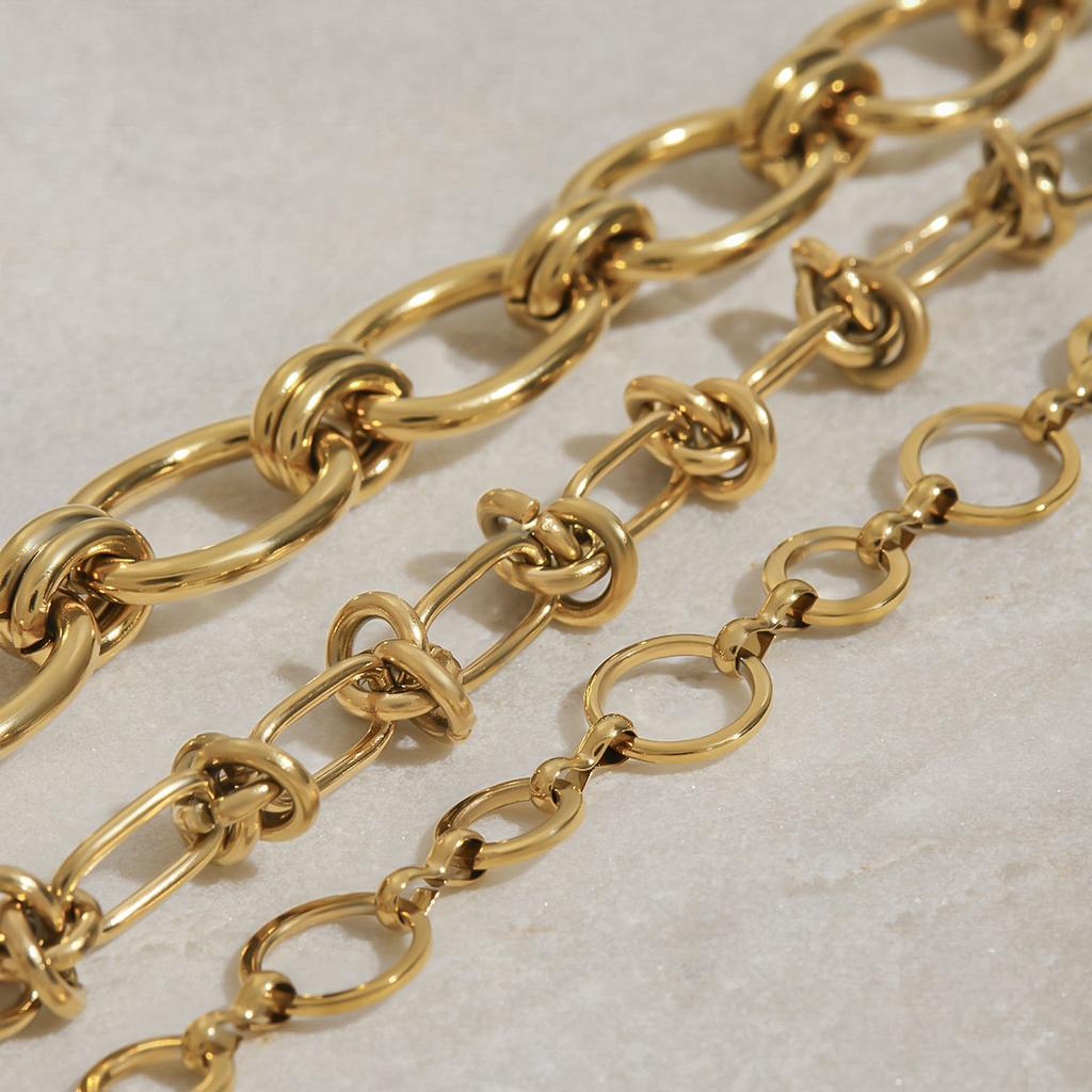 Yori Trendy Stainless Steel Summer Golden Necklace 18K Gold Color PVD Plated Daily Jewelry Gifts 2025 New