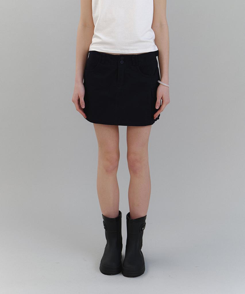 Laminez Pocket Cargo Skirt - Navy