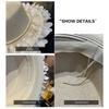 Wide Brim Flat Top Hat Petal Lace Summer Hat New Lace Sun Hat  for Beach and Daily Wear