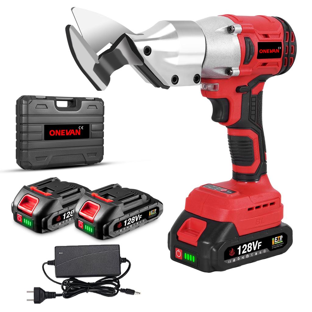 ONEVAN Rechargeable Metal Electric Sheet Metal Infinitely Variable 21V High for Stainless and Includes Replacement Brushless Compatible with Makita