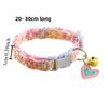 1pc Cat Collar Adjustable Cute Lace Flower Decoration Pet with Bell and Alloy Pendant Suitable for Cats and Puppies