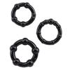 Set of 3PCS Durable Cock Rings Bead Penis Ring Male Delay Ejaculation Lasting Erection Ring Sex Toys for Men Adults Couple