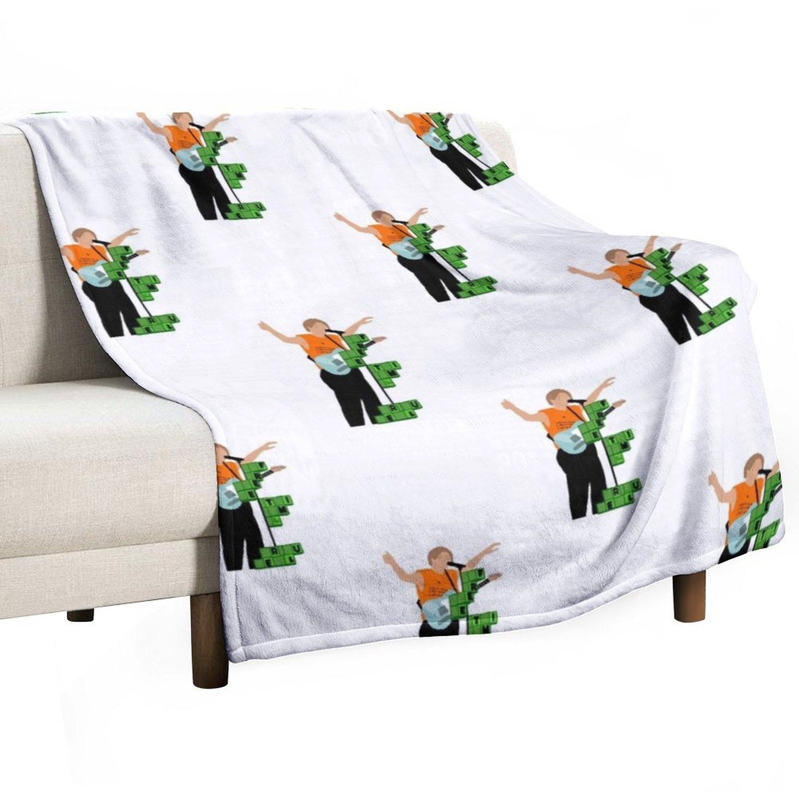 Ruel Throw Blanket Hairy Bed Bed linens Shaggy Blankets 30x40in