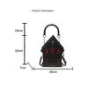Gothic Castle Shoulder Bag 3D House Shape Messenger Bag Creative Design Halloween Essential Handbag Fashion Print Unique Women