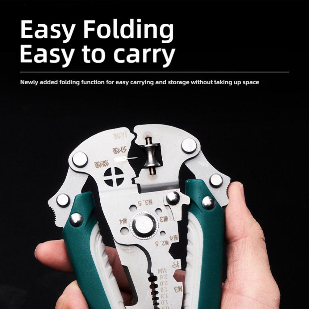16 In1 Wire Stripper Multifunctional Collapsible Cutting Special Labor-Saving Electrician Strip I8E5