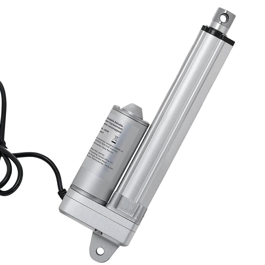 12V Linearantrieb, 101,6 mm Hub, IP65 Wasserdichter Linearantrieb, 3000N, 5 mm/s Bewegungsaktuatoren mit Montagehalterungen für Solarnachführsysteme,