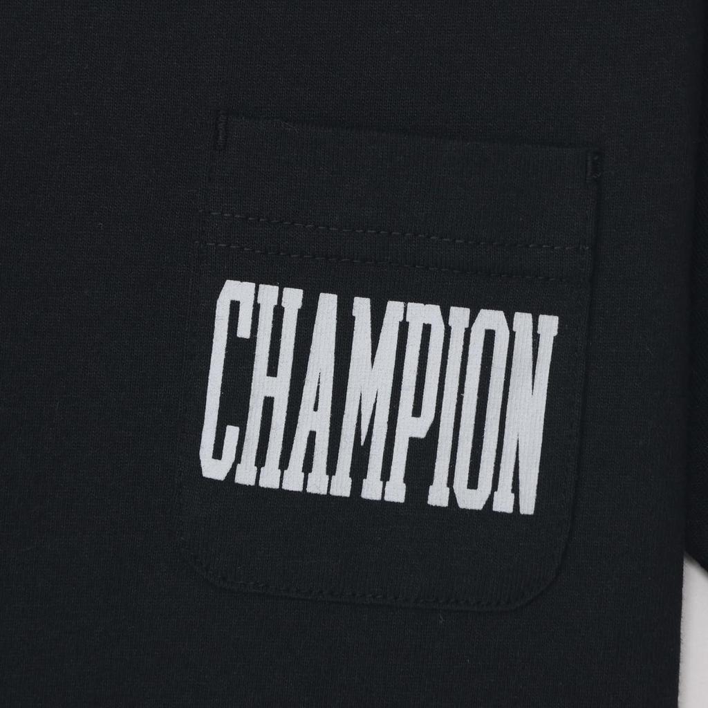 Champion Short Sleeve Crew Neck Relax Graphic Logo Short Sleeve Pocket Kids' T-Shirt, 100% Cotton, Fit, Print, T-Shirt, Basic, CKSX338Z-114-150