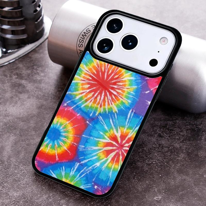 Colorful Tie Dye Rainbow Phone Case For iPhone 17 16 15 14 13 12 11 Pro Max Plus 17Air Soft Silicone Cover