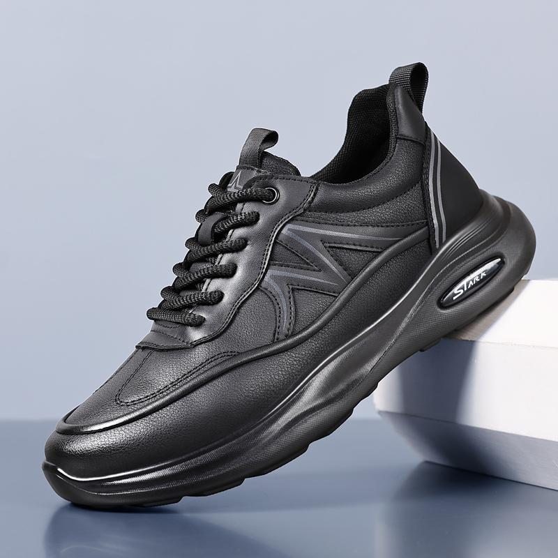 

Модная обувь из натуральной кожи для мужчин, кожаная повседневная обувь, модная деловая обувь Оксфорды, дизайнерская рабочая обувь высокого качества 44 чёрный