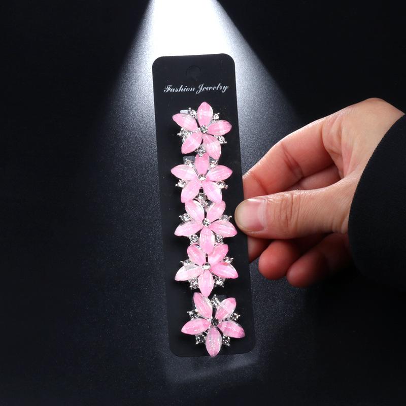 

5 шт., заколка для волос с пряжкой в ​​форме боба, головной убор, открытка для волос, прическа для девочек, плетеная заколка для волос