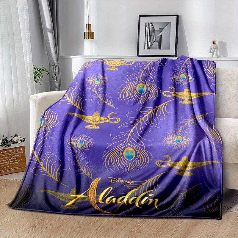 

1pc, Aladdin-Inspired Home Decorative Throw Blanket: A Magical Gift for Your Living Room, Bedroom, or Outdoor, Flannel Coverlet 80x120cm