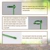 Plant Stakes 40cm/15.7in Collapse Prevention Garden Plant Stem Support Stakes for Orchids Tomatoes