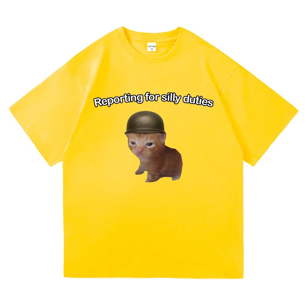 Y2k Lustiges Katzen-Meme T-Shirt Ich denke nicht, also bin ich nicht Männer-/Frauenkleidung Harajuku Hochwertige Oberteile T-Shirts