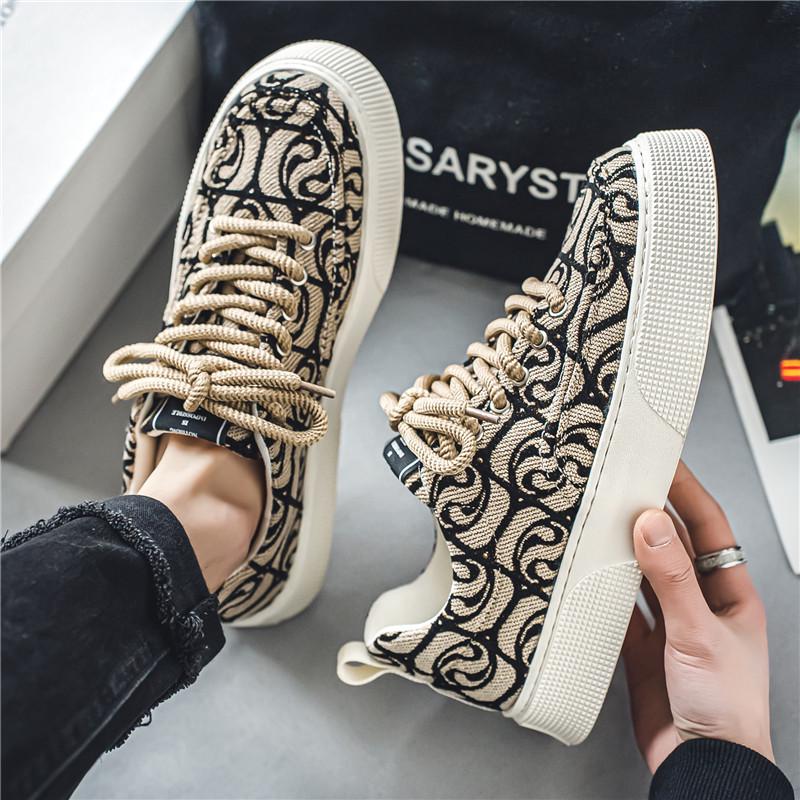 Pánské trendy jarní prodyšné plátěné tenisky