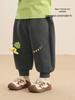 Kaka Panda Kids' Fleece-Lined Winter Sweatpants - Boys' & Girls' Warm Autumn/Winter Trousers